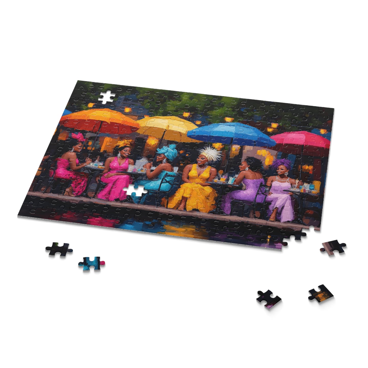 Riverwalk Conversations: A Night of Laughter - 252-Piece Puzzle