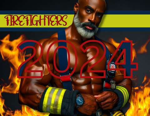 2024 Calendar - 12 Month Wall Calendar Celebrating Black Firefighters - 8.5 X 11 inches