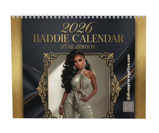 2026 Baddie Calendar – Luxe Edition - Wall Calendar
