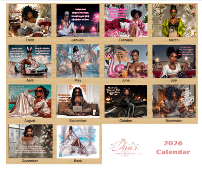 Diva's Prerogative 2026 Wall Calendars