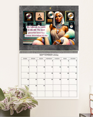 2024 Calendar - 12 Month Wall Calendar  - 8.5" X 11" - Girls Rule The World