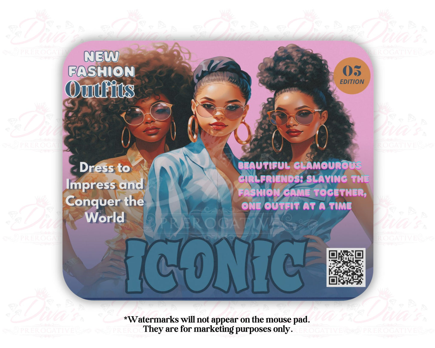 Iconic Fashion Mouse Pad