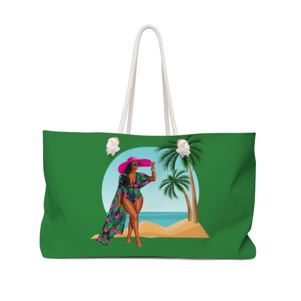 Oversized Tote Bag & Beach Towel - Green, Beach Bundle, Pool Bundle, Gift Set